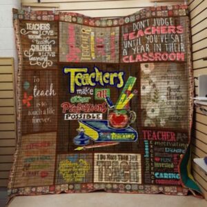I Do More Than Just Teach Teacher Quilt Blanket  Quilt